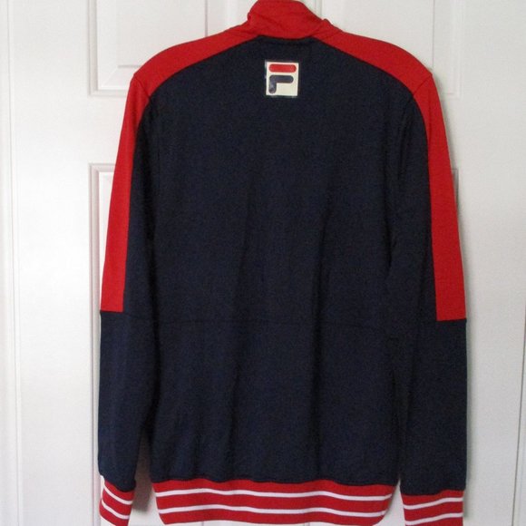 FILA Youth Unisex L/S BNP Paribas Open Full Zip Navy Red Windbreaker NWOT - XXS - Picture 3 of 3